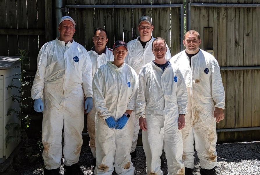 June 14, 2019 - The Apple-A-Shun Kids post-excavation at the Body Farm, University of Tennessee, Knoxville, Forensic Anthropology Center