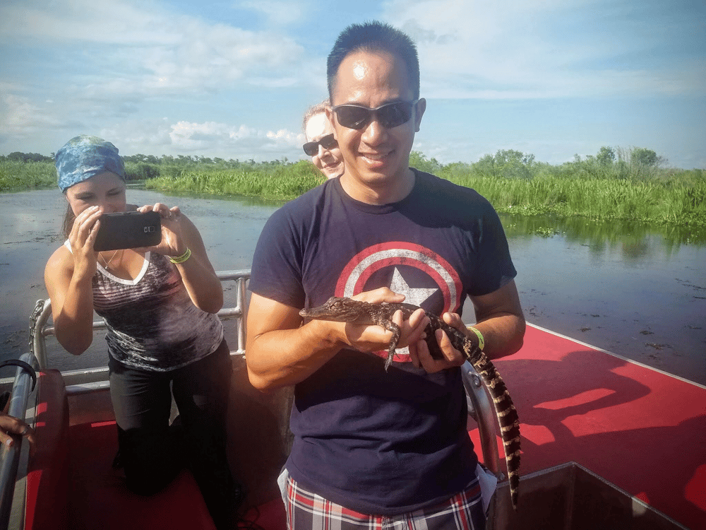 May 31, 2016 - Found an alligator in the swamps of New Orleans
