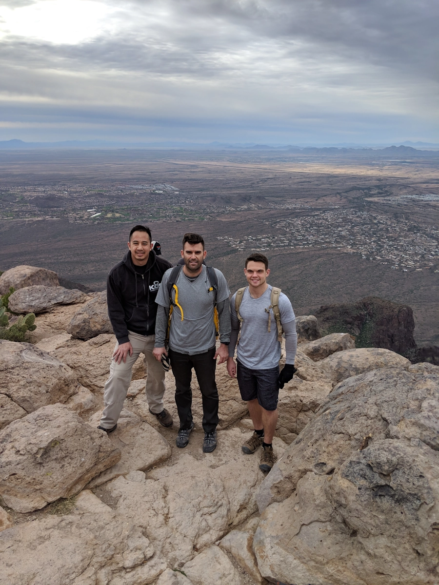 On top of the Flatiron in Apache Junction, AZ