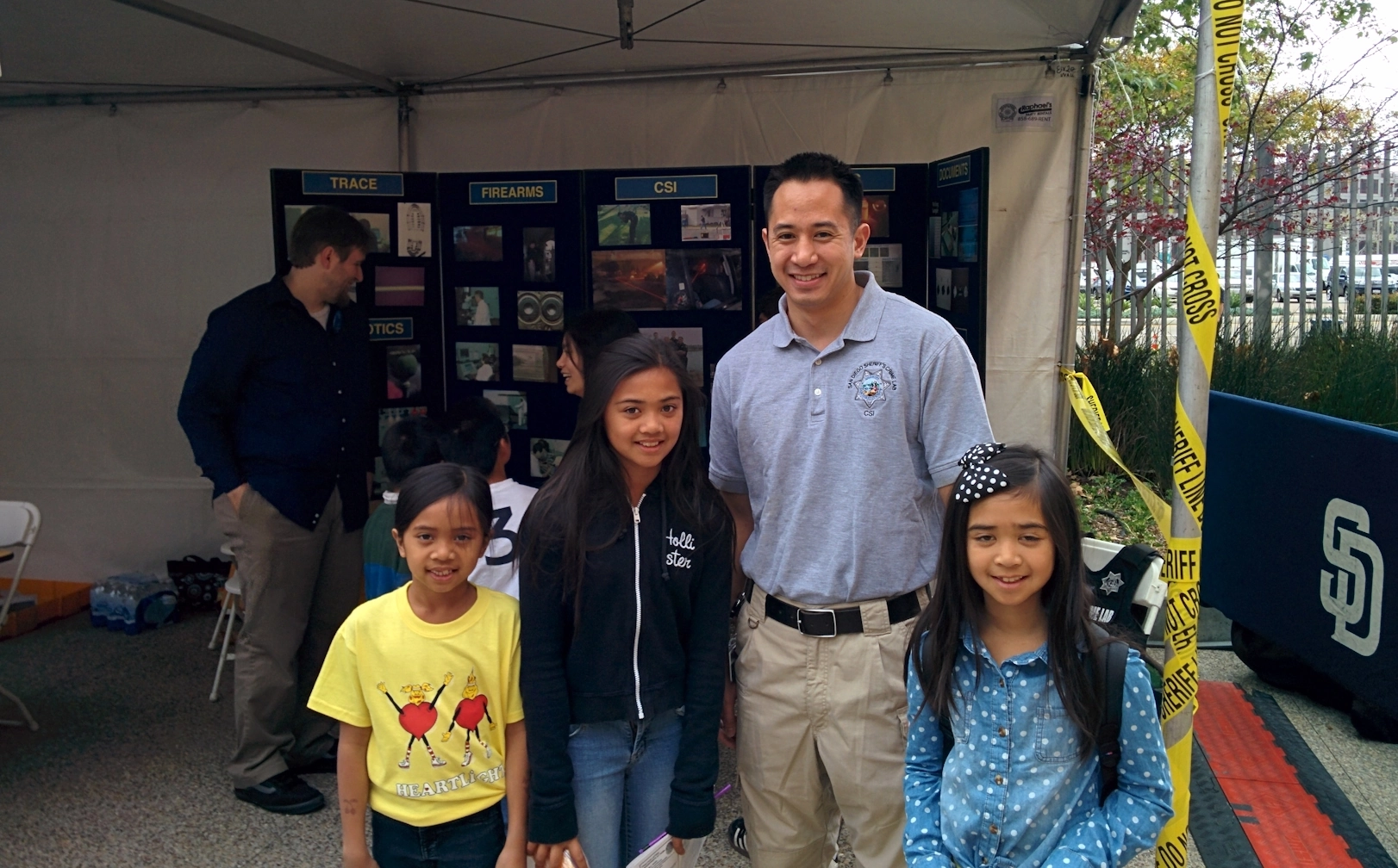 Meeting some young visitors at Meet a Scientist Day at Petco Park